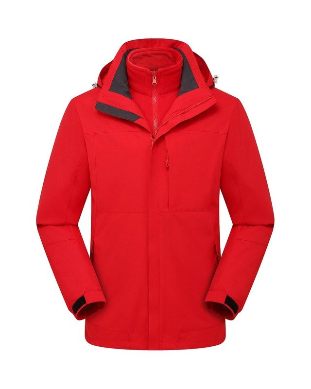 Y037530 Couple Fleece-Lined Hardshell in Red
