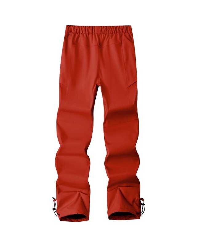 K037025 Couple Hardshell Pants in Orange Red