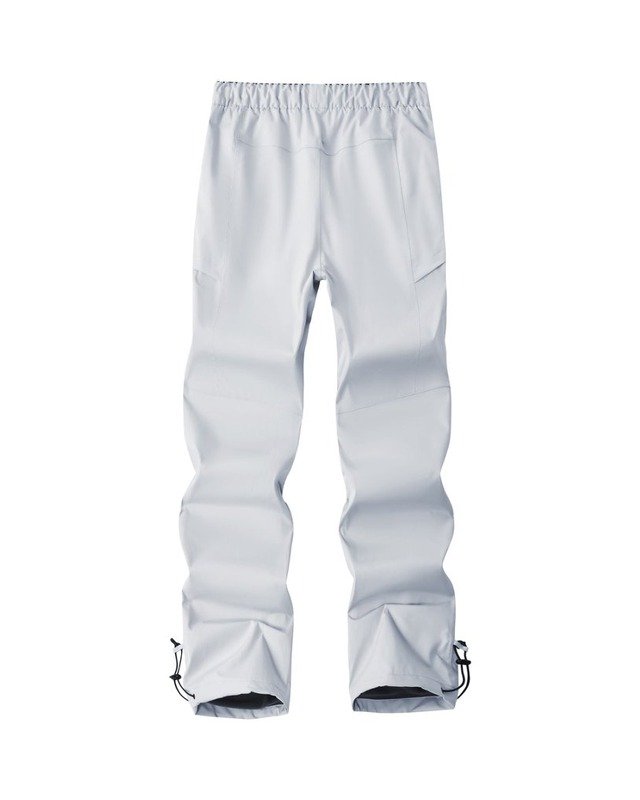 K037025 Couple Hardshell Pants in White / Grey