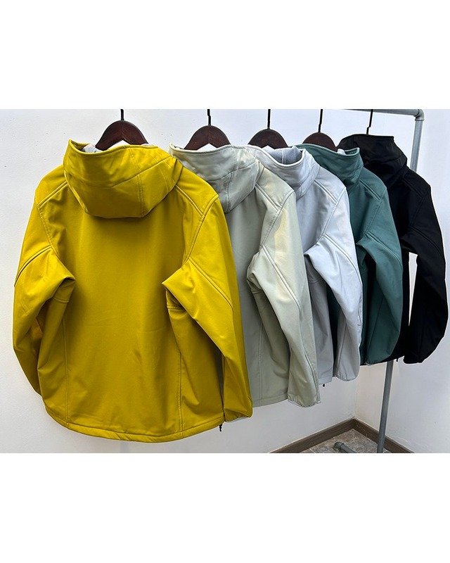 Y099027 Couple Softshell Jacket in Mustard Yellow