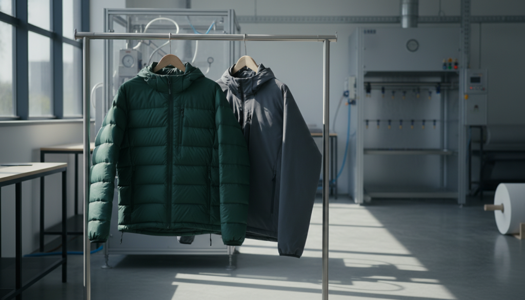 Down vs Synthetic Jacket for Wet Climates: 2026 Guide for B2B Buyers