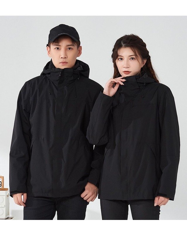 Y024018 Fleece-Lined Hardshell in Black
