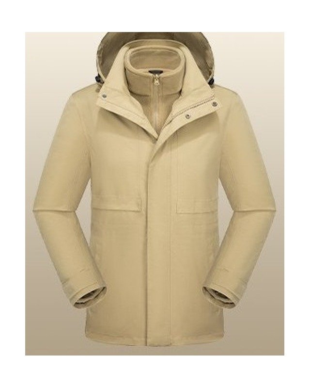 Y038606 Fleece-Lined Hardshell in Khaki