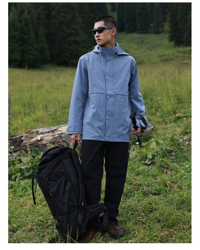 Y038606 Fleece-Lined Hardshell in Steel Blue