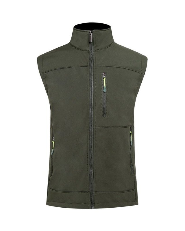 Y032012 Outdoor Softshell Vest in Army Green
