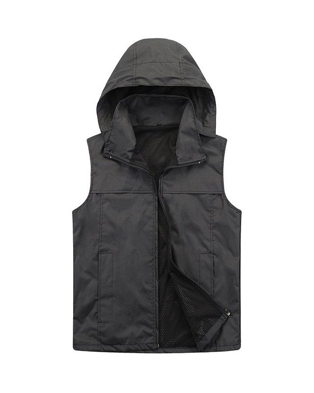 Y025011 Outdoor Vest in Black