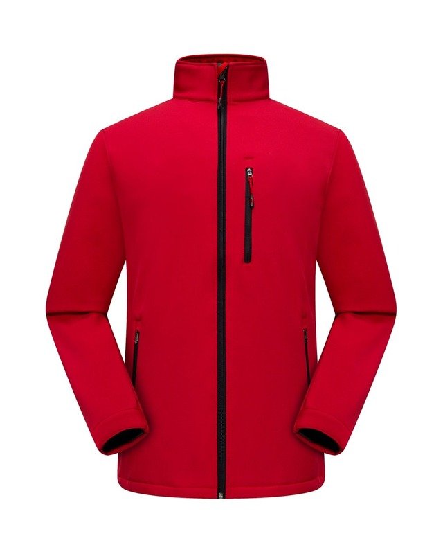 Y025014 Stand-Collar Softshell in Red