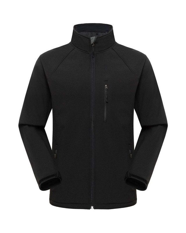 Y025025 Stand-Collar Softshell in Black