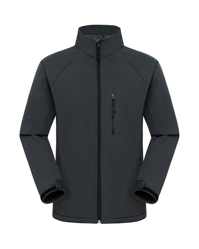 Y025025 Stand-Collar Softshell in Charcoal Grey