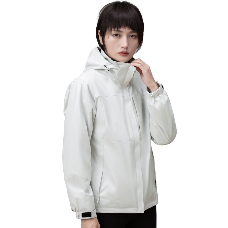 PT-3N1-11 3-in-1 Mountain Jacket (Fleece Liner) in Off-White