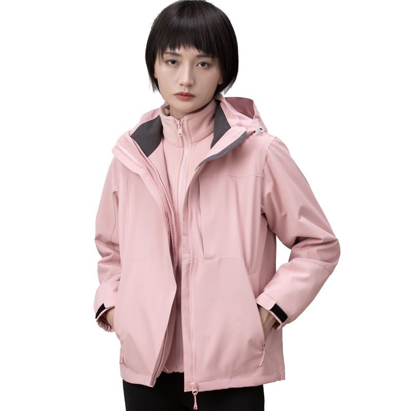 PT-3N1-11 3-in-1 Mountain Jacket (Fleece Liner) in Pink