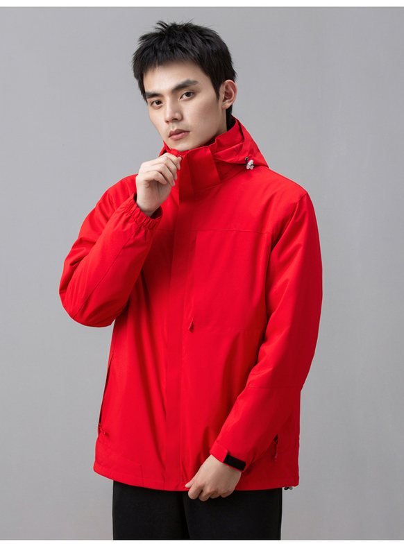 PT-3N1-11 3-in-1 Mountain Jacket (Fleece Liner) in Red