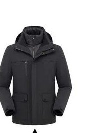 PT-3N1-36 3-in-1 Mountain Jacket, Waterproof (Down Liner) in Black