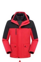 PT-3N1-36 3-in-1 Mountain Jacket, Waterproof (Down Liner) in Red
