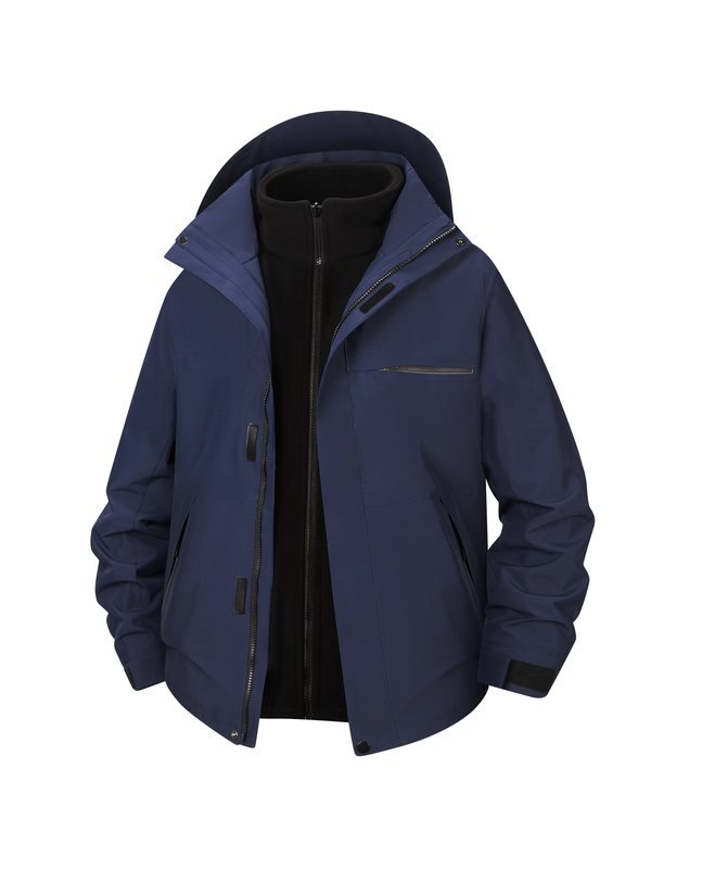 PT-3N1-13 3-in-1 Stretch Hardshell, Waterproof (Fleece Liner) in Navy