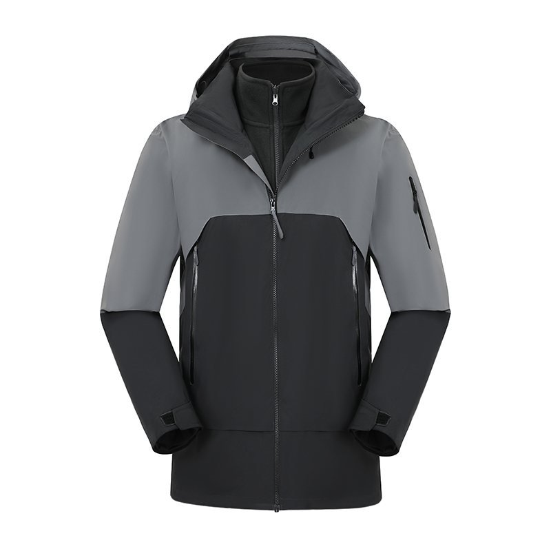 PT-3N1-02 3-in-1 Two-Piece Jacket (Fleece Liner) in Charcoal