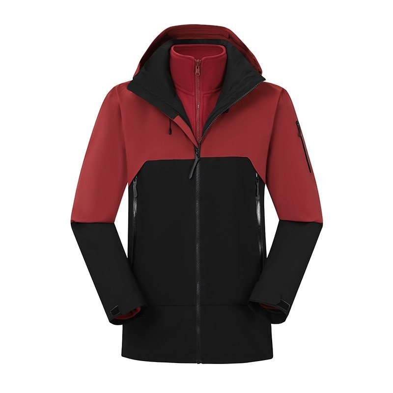 PT-3N1-02 3-in-1 Two-Piece Jacket (Fleece Liner) in Red