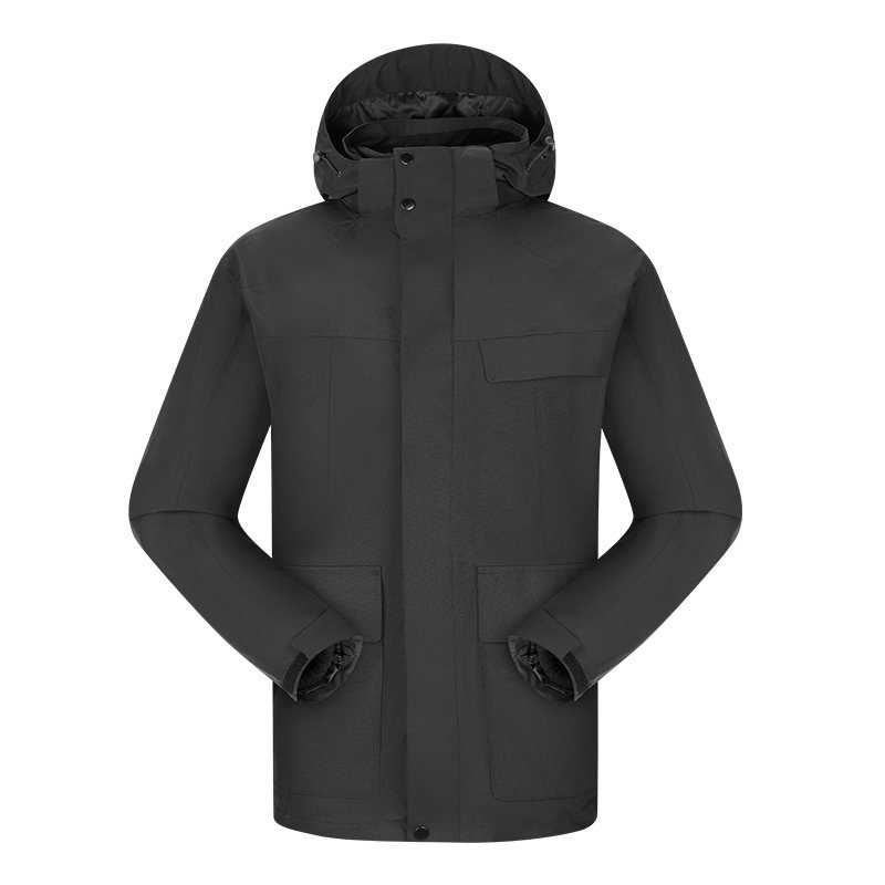 PT-3N1-03 3-in-1 Two-Piece Jacket (Fleece Liner) in Black
