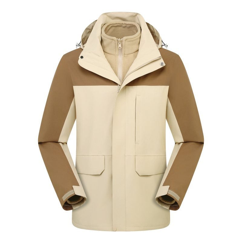 PT-3N1-04 3-in-1 Two-Piece Jacket, Taped (Fleece Liner) in Khaki