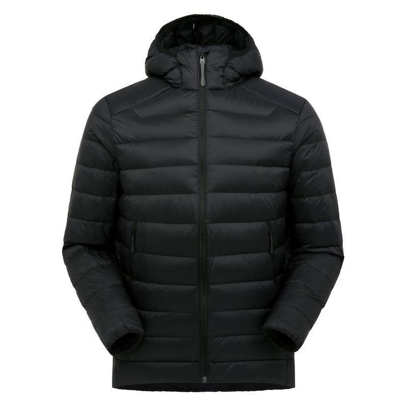 PT-DN-03 Hooded Goose Down Jacket (600FP) in Black