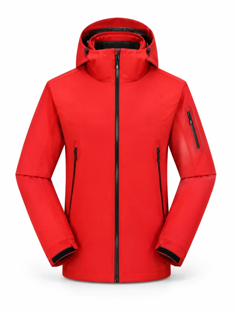 Down-Filled Softshell Jacket, Taped model PT-SS-05 — custom logo OEM sample from PTOUTWEAR factory catalog