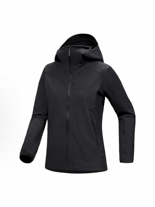 PT-JK-11 Women's Stretch Softshell Hoody in Black