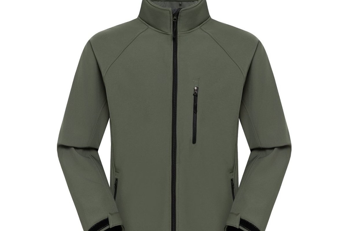 Olive softshell jacket, front view - Corporate Softshell Jackets Bulk Order: 2026 Sourcing Guide