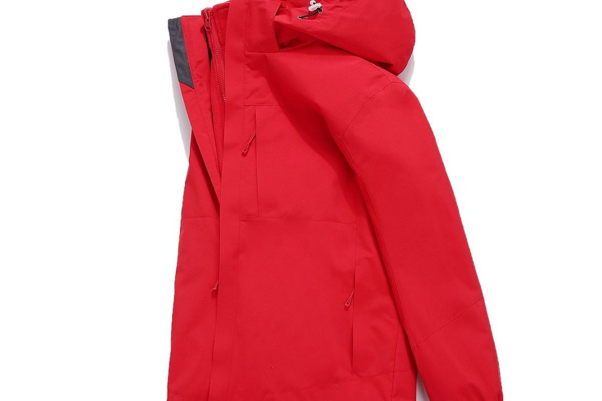 Red 3-in-1 jacket, front view - Dog Snowsuit Manufacturer: OEM Custom Dog Outerwear (2026)